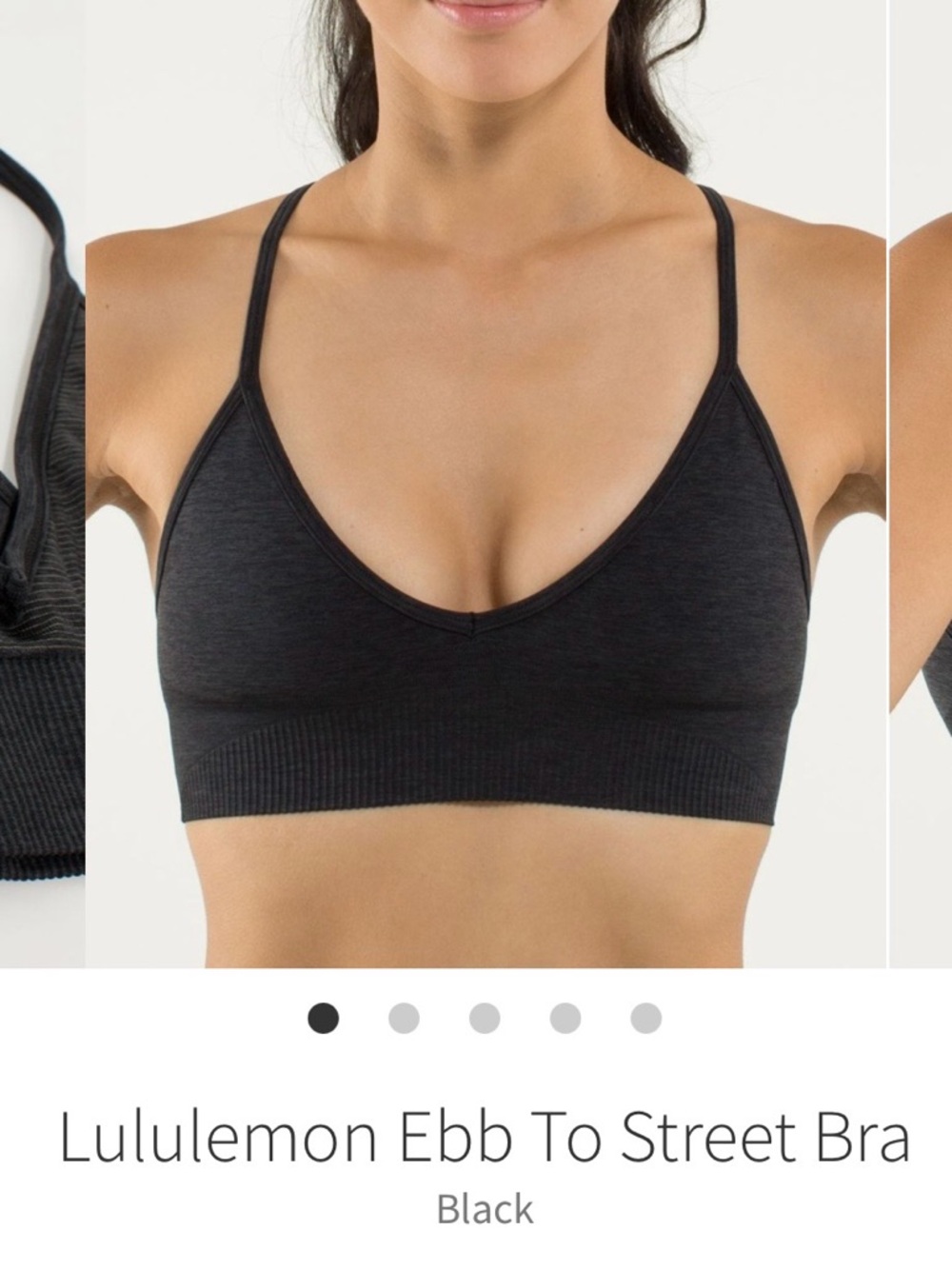 Lululemon Ebb to Street Bra – Black (Size 8)